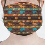 African Lions & Elephants Face Mask Cover