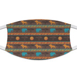 African Lions & Elephants Cloth Face Mask (T-Shirt Fabric)