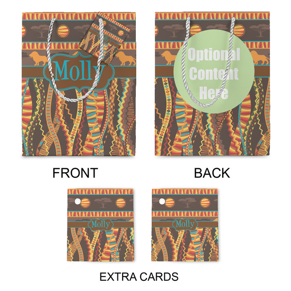 African Lions & Elephants Medium Gift Bag - Approval