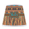 African Lions & Elephants Poly Film Empire Lampshade - Front View