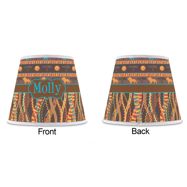 African Lions & Elephants Poly Film Empire Lampshade - Approval