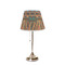 African Lions & Elephants Poly Film Empire Lampshade - On Stand