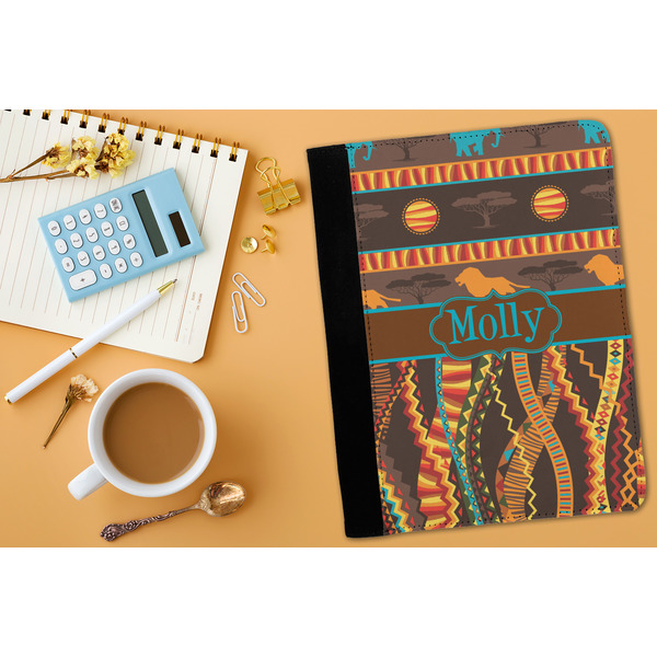 African Lions & Elephants Medium Padfolio - LIFESTYLE (adult)