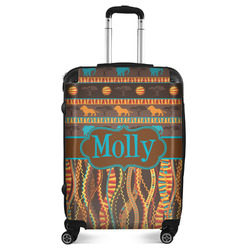 African Lions & Elephants Suitcase - 24"Medium - Checked (Personalized)