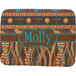 African Lions & Elephants Memory Foam Bath Mat - 48"x36" (Personalized)