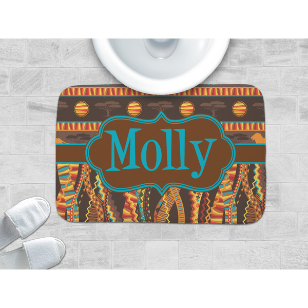 African Lions & Elephants Memory Foam Bath Mat - LIFESTYLE 34x21