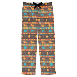 African Lions & Elephants Mens Pajama Pants (Personalized)