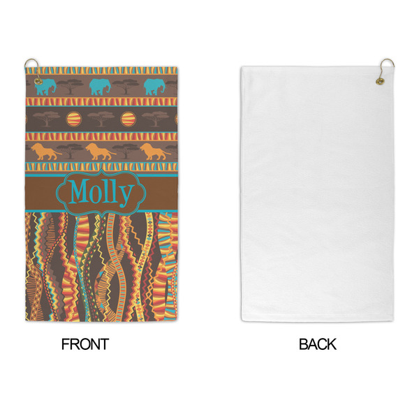 African Lions & Elephants Microfiber Golf Towels - APPROVAL