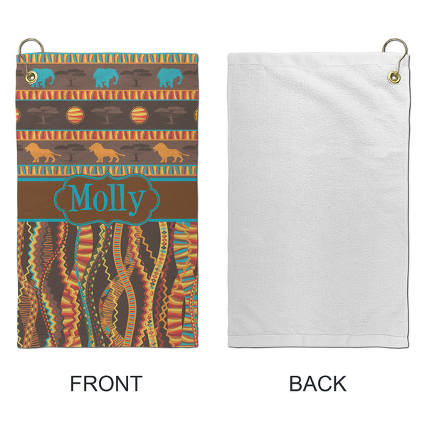 African Lions & Elephants Microfiber Golf Towels - Small - APPROVAL