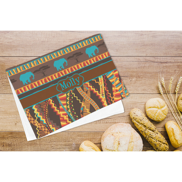 African Lions & Elephants Microfiber Kitchen Towel - LIFESTYLE