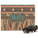 African Lions & Elephants Dog Blanket (Personalized)