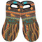 African Lions & Elephants Neoprene Oven Mitts - Set of 2 w/ Name or Text