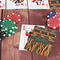 African Lions & Elephants On Table with Poker Chips