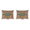 African Lions & Elephants  Outdoor Rectangular Throw Pillow (Front and Back)