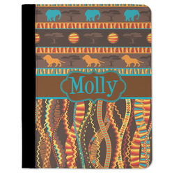 African Lions & Elephants Padfolio Clipboard - Large (Personalized)