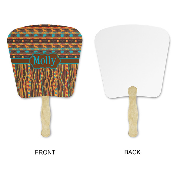 African Lions & Elephants Paper Fans - Approval