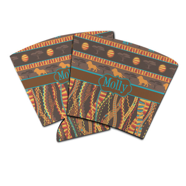 Custom African Lions & Elephants Party Cup Sleeve (Personalized)