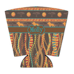African Lions & Elephants Party Cup Sleeve - with Bottom (Personalized)