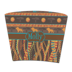 African Lions & Elephants Party Cup Sleeve - without bottom (Personalized)