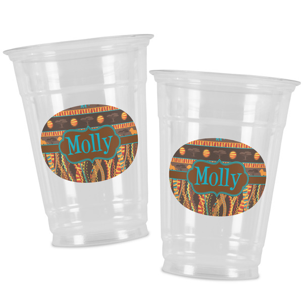 African Lions & Elephants Party Cups - 16oz - Alt View