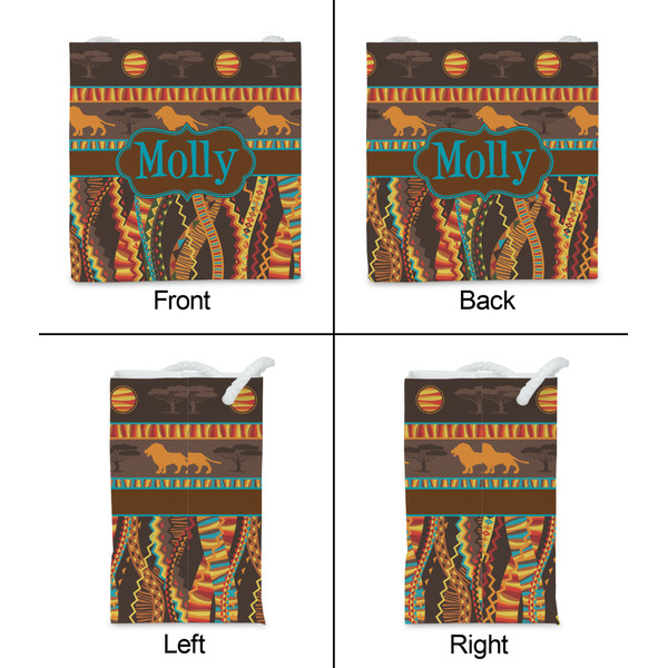 African Lions & Elephants Party Favor Gift Bag - Gloss - Approval