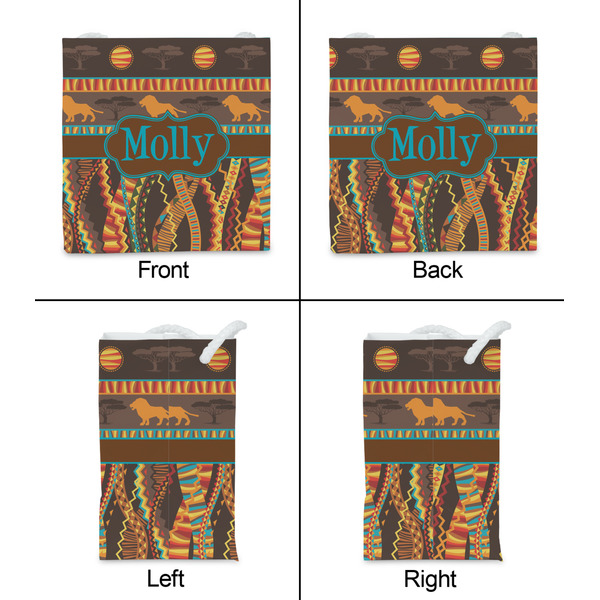 African Lions & Elephants Party Favor Gift Bag - Matte - Approval