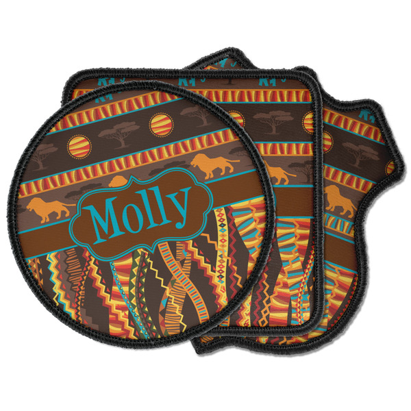 Custom African Lions & Elephants Iron on Patches (Personalized)