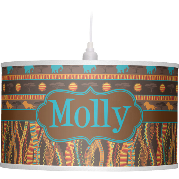 African Lions & Elephants Pendant Lamp Shade