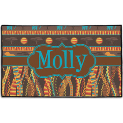 African Lions & Elephants Door Mat - 60"x36" (Personalized)