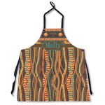 African Lions & Elephants Apron Without Pockets w/ Name or Text