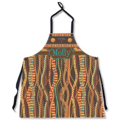 African Lions & Elephants Apron Without Pockets w/ Name or Text