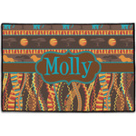 African Lions & Elephants Door Mat - 36"x24" (Personalized)