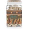 African Lions & Elephants Dog Treat Jar (Personalized)