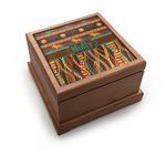 African Lions & Elephants Pet Urn w/ Name or Text