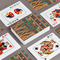 African Lions & Elephants Playing Cards - Front & Back View