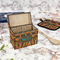African Lions & Elephants Recipe Box - Full Color - In Context