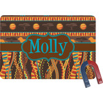 African Lions & Elephants Rectangular Fridge Magnet (Personalized)