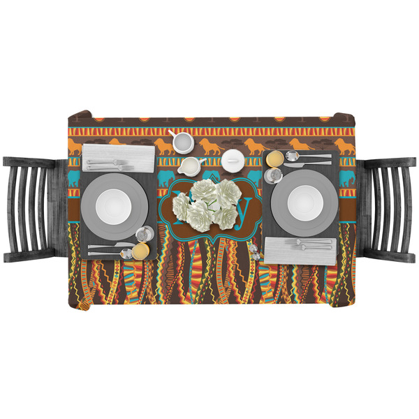 African Lions & Elephants Rectangular Tablecloths - LIFESTYLE
