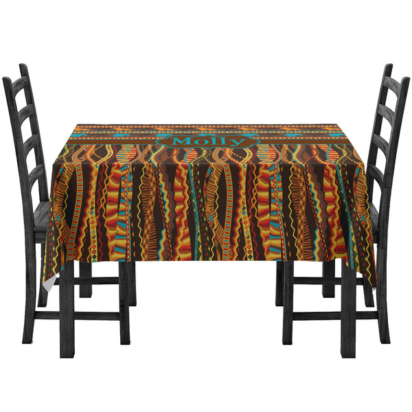 Custom African Lions & Elephants Tablecloth (Personalized)