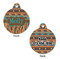 African Lions & Elephants Round Pet ID Tag - Large - Approval