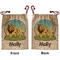 African Lions & Elephants Santa Sack - Front & Back (Personalized)