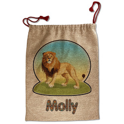 African Lions & Elephants Santa Sack - Front (Personalized)