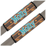 African Lions & Elephants Seat Belt Covers (Set of 2) (Personalized)