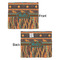 African Lions & Elephants Security Blanket - Front & Back View
