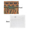 African Lions & Elephants Security Blanket - Front & White Back View