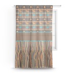 African Lions & Elephants Sheer Curtain (Personalized)