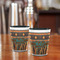 African Lions & Elephants Shot Glass - Two Tone - LIFESTYLE