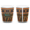 African Lions & Elephants Shot Glass - White - APPROVAL