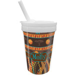 African Lions & Elephants Sippy Cup with Straw (Personalized)