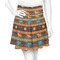 African Lions & Elephants Skater Skirt - X Small